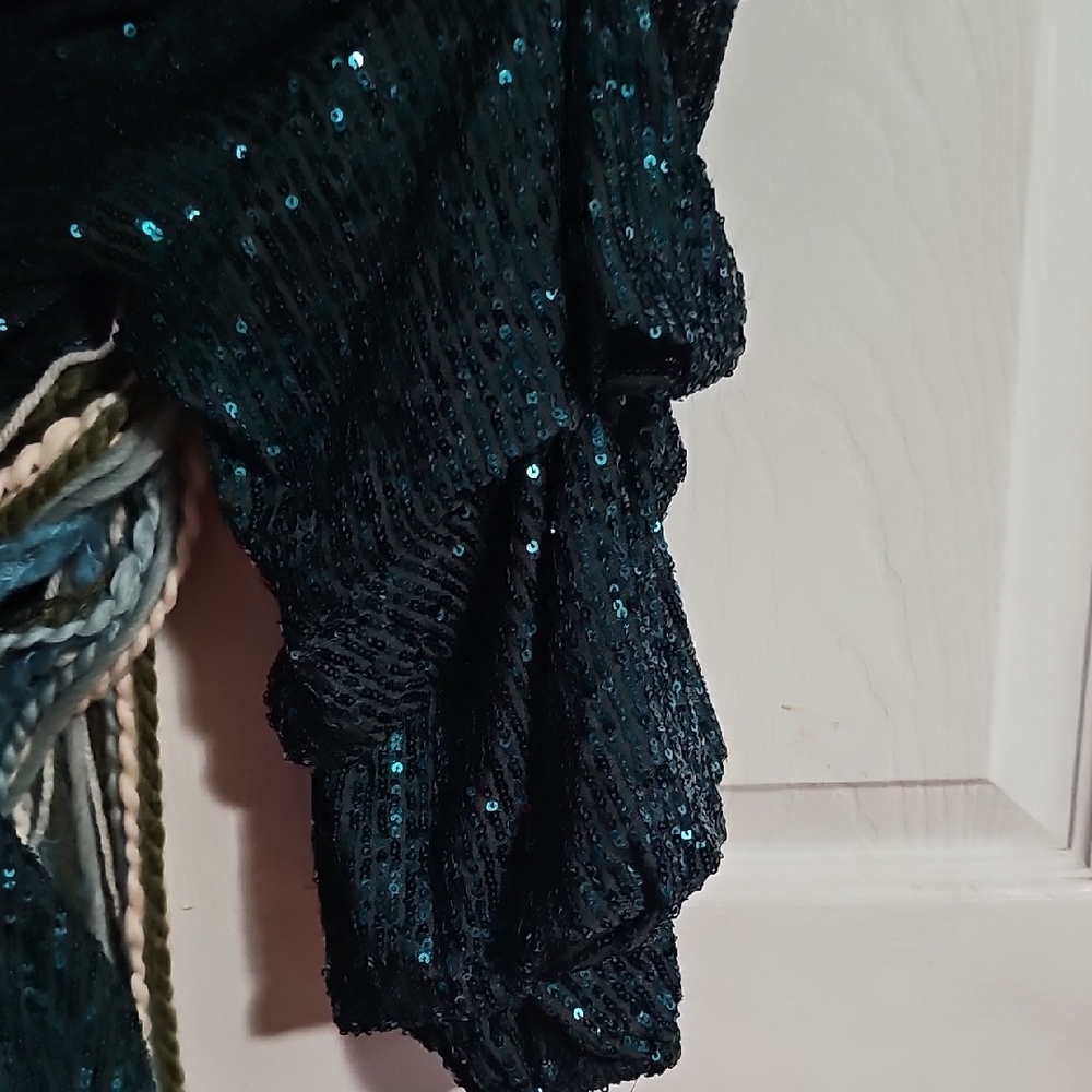 Cece Sequin Teal Top - image 3